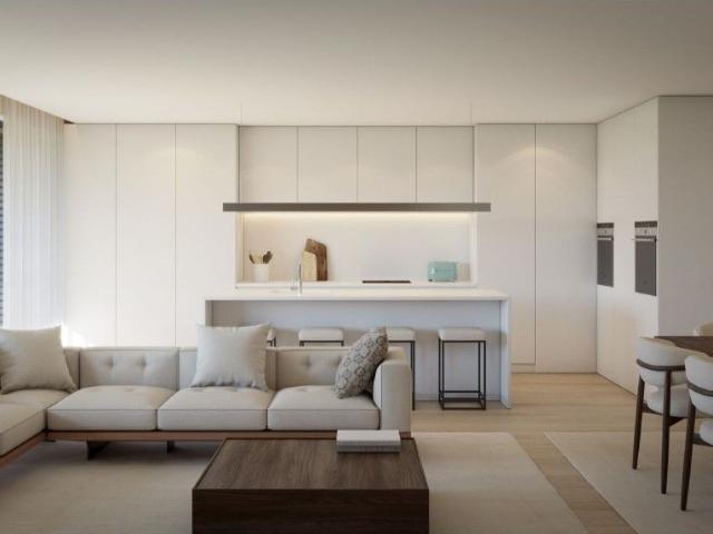 Oferta da escritura. Apartamento T2 novo, com garagem box, em Nogue.