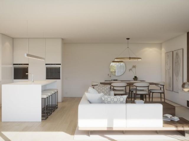 Oferta da escritura. Apartamento T3 novo, com garagem box, em Nogueira Braga