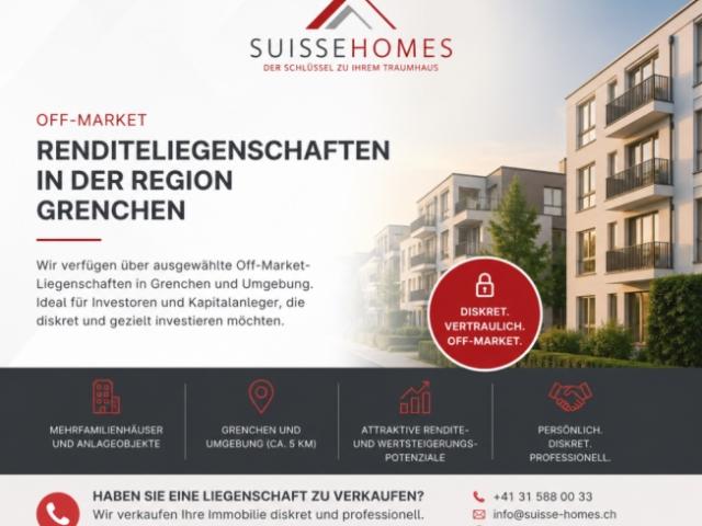 Off Market Renditeliegenschaft in der Region Grenchen gesucht oder verfügbar