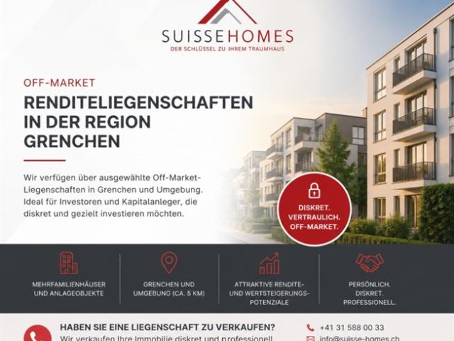 Off Market Renditeliegenschaft in der Region Grenchen gesucht oder verfügbar