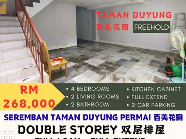 OFFER SALE SEREMBAN PALM MALL TAMAN DUYUNG PERMAI Double STOREY
