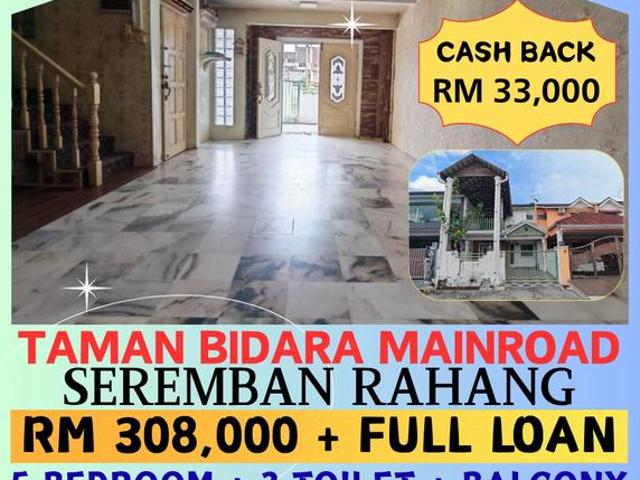 OFFER SEREMBAN TOWN RAHANG TAMAN BIDARA MAIN Road DOUBLE STOREY