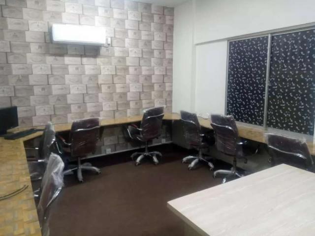 Office available for online work in morning/evening/night Karachi Gulistan e Jauhar Block 18 ID 34580