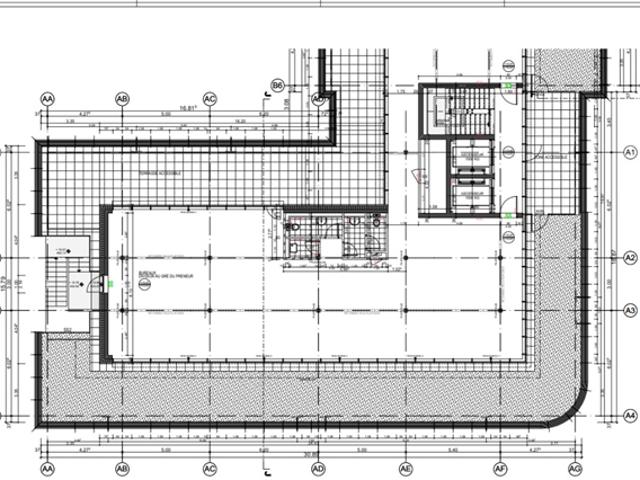 Bürofläche im 5. Stock mit 205,40 m² und Innenausstattung Terrasse von 64 m²
