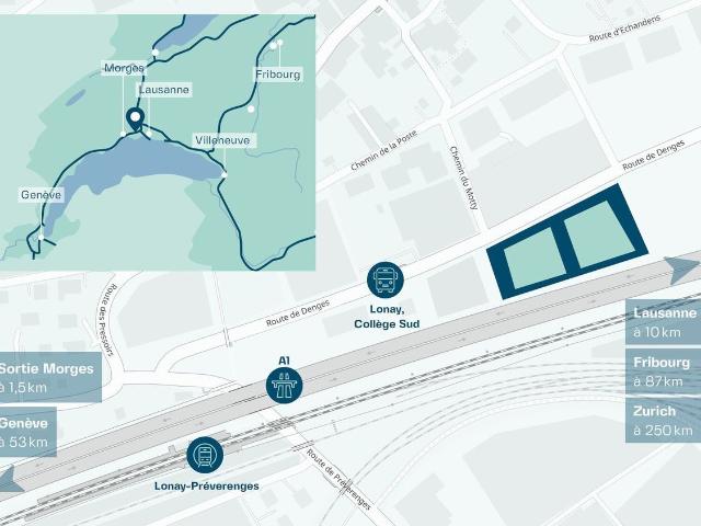 Office space for rent in Lonay 200 m² | dreamo. Ch