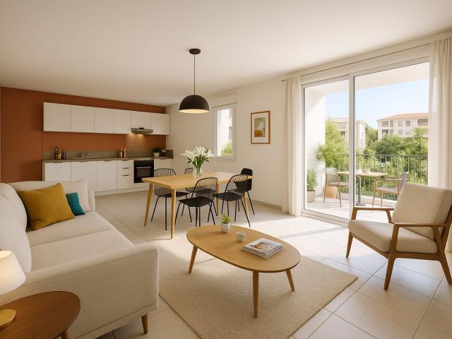 OFFRES COMMERCIALES RESIDENCE AVEC PISCINE LUMINEUX 3P AVEC TERRASSE EXPO SUD 3 pièces, 70 m²