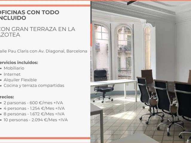 Oficina en Alquiler en Dreta de l'Eixample
