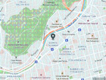 Oficina habilitada en una planta de 697 m2, en Providencia