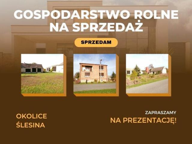 Okolice Ślesina – Dom z zabudowaniami gospodarczymi