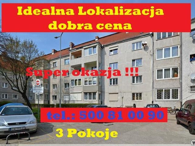 Okazja Wrocław Krzyki mieszkanie 3 Pokoje 60 m² Krucza 78