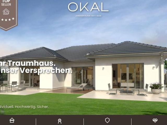 OKAL BUNGALOW inkl. Grundstück DAS RAUMWUNDER DER EXTRAKLASSE Malervorbereitet