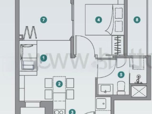 Okio D12, Apartment