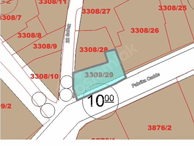 ÇOLAKİBRAHİMBEY MAHALLESİNDE KÖŞE 4 KAT İMARLI SATILIK ARSA