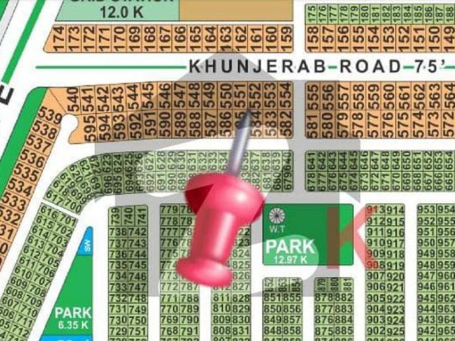 On 75ft Khunjrab Road 1 Kanal Residential Plot Available in Block K, LDA CITY Lahore