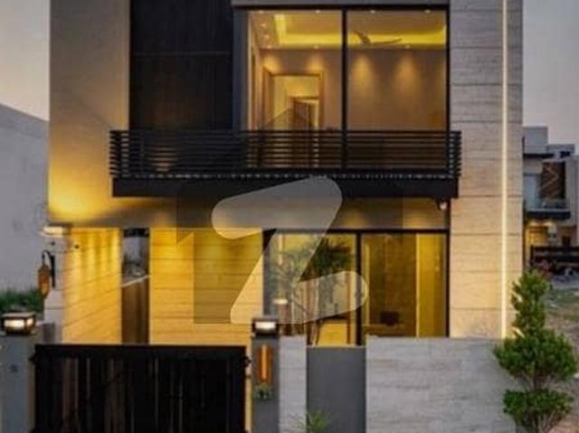 On Wide 50 Feet Road 5 Marla Brand New Luxury Ultra Modern Design Most Beautiful Bungalow For Sale At Prime Location Of DHA Lahore Near To Park Masjid & Commercial Market