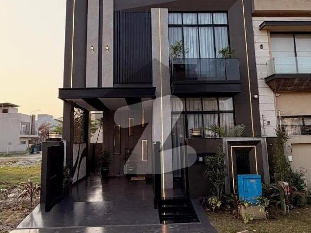 On Wide 50 Feet Road 5 Marla Brand New Luxury Ultra Modern Design Most Beautiful Bungalow For Sale At Prime Location Of DHA Lahore Near To Park Masjid & Commercial Market