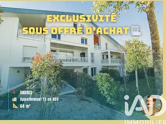 Ondres 40440 Achat / Vente appartement 3 pièces t3 parking