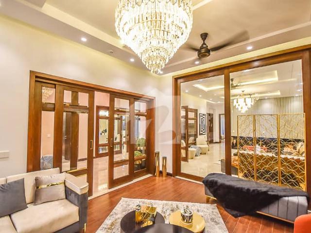 One and only full furnished 1 kanal brand new modern designed bungalow with basement for sale top location in dha phase 7