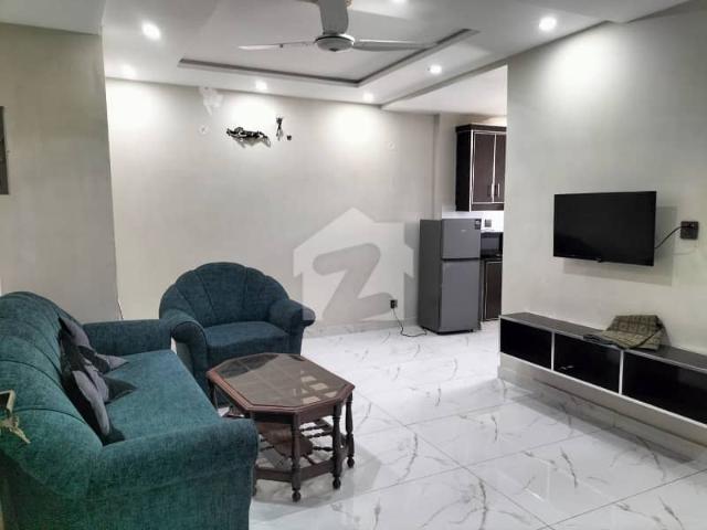 One bed furnished apartment available for rent in bahria town lahore sector d/ ajmair group
