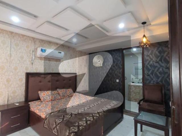 One Bedroom Tv Lounge Kitchen Attach Bathroom Fully Furnished Apartment Facing Effel Tower Bahria Town Sector F