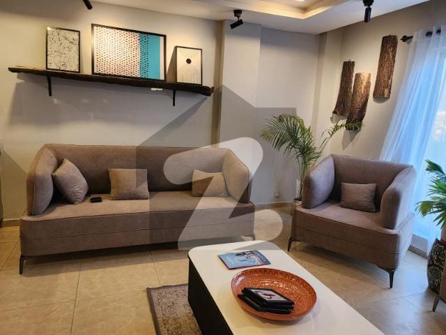 One bedroom apartment new furnished for rent demand 1 lac Bahria Heights 1