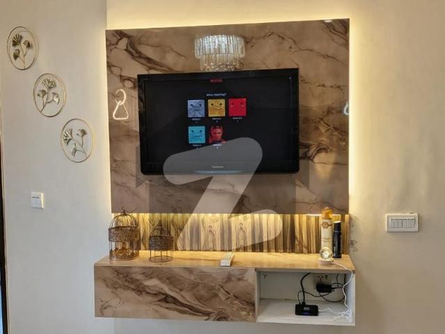 One Bedroom Studio Fully Furnished Flat Available For Rent In Facing Eiffel Tower View Bahria Town Lahore. Bahria Town Sector E