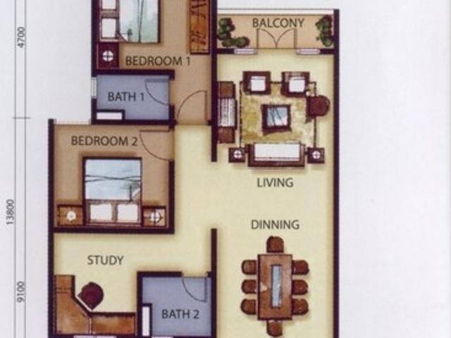 One Damansara {Save RM 128,000} 6 mins drive to MRT Bandar Utama