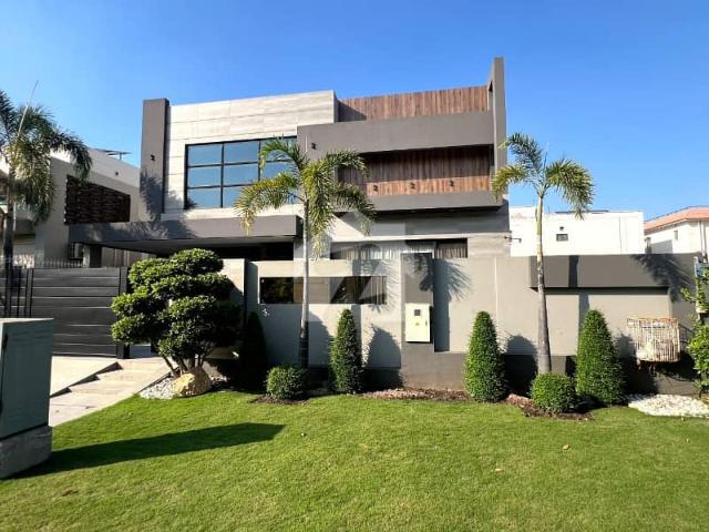 One Kanal Brand New Luxury Ultra Modern Design Most Beautiful Fully Furnished Bungalow 2 Servant Quarter In Basement For Sale At Prime Location Of DHA Lahore Near To Park Masjid & Commercial Market
