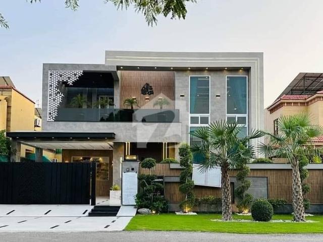 One Kanal Brand New Luxury Ultra Modern Design Most Beautiful Full Basement Fully Furnished Home Theater Bungalow For Sale At Prime Location Of DHA Lahore Near To Park Commercial Market