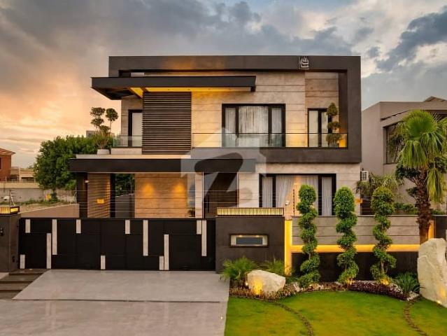 One Kanal Brand New Luxury Ultra Modern Design Most Beautiful Full Basement Fully Furnished Home Theater Bungalow For Sale At Prime Location Of DHA Lahore Near To Park Masjid & Commercial Market