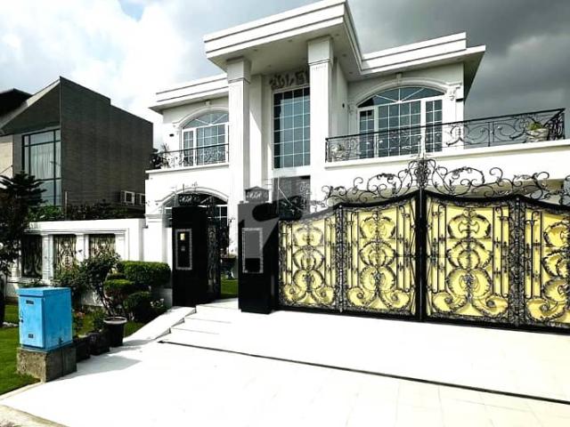 One Kanal Brand New Spanish Design Most Beautiful 6 Bedroom Full Basement Bungalow For Sale At Prime Location Of DHA Lahore Near To Park Masjid & Commercial Market