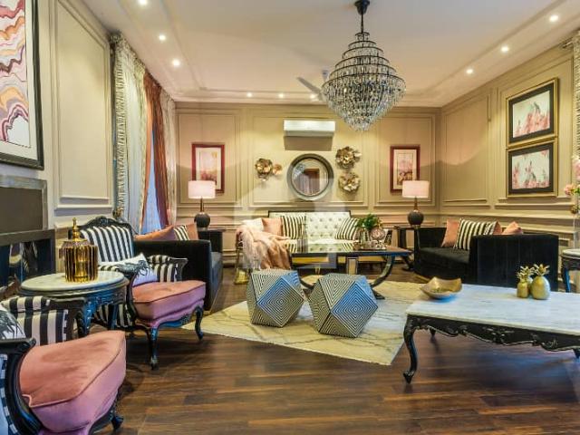 2 kanal house just like a brand new top quality build | full furnished with basement solar installed luxurious & beautiful modren design villa with basement for sale | dha lahore phase 6 | prime location