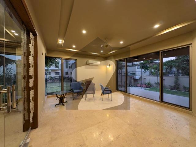 One Kanal Lash Green Lawn + One Kanal Ultra Modern Design Most Beautiful Full Basement Bungalow For Sale At Prime Location Of DHA Lahore Near To Park Masjid Jalal Sons & Commercial Market DHA Phase 5 Block H