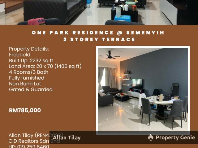 One Park Residence @ Semenyih 2 Storey Terrace