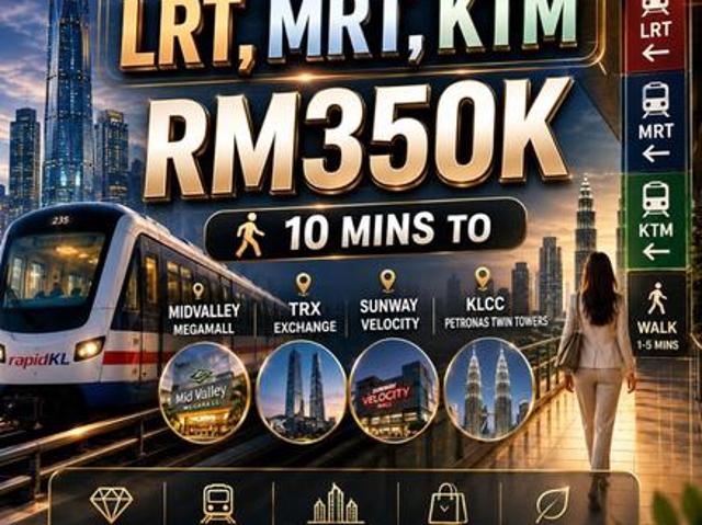 Only Month15KWalk to LRTMRTKTM10Min to MidvalleyVelocityTRX