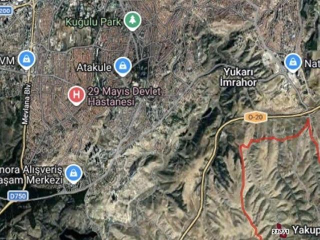 ONLİNE EMLAKTAN ÇANKAYA YAKUPAPTAL 250m2 YATIRIMLIK TARLA