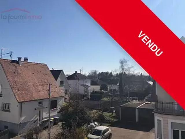 Ostwald 67540 Achat / Vente appartement 4 pièces t4 au dernier étage terrasse