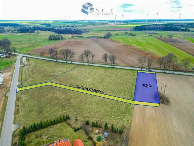Ostatnia działka budowlana w Filice – 1318 m², dostęp do drogi