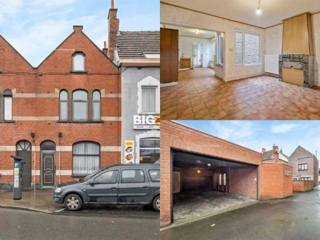 Op te frissen woning met 3 slaapkamers, stadskoer en dubbele garage in het centrum van Roeselare
