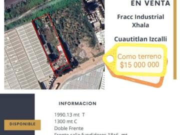 ?¡OPORTUNIDAD ÚNICA! Terreno en Venta 1990 m² Fr