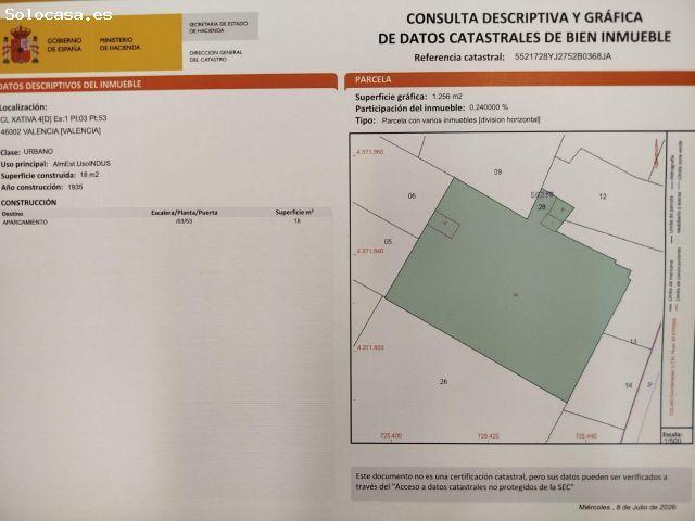 ¡Oportunidad única en pleno centro de Valencia! Plaza de garaje en Calle Xàtiva junto a la Estación