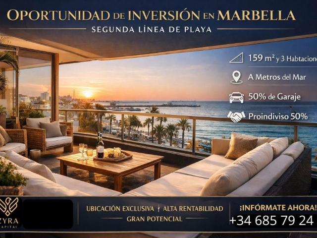 OPORTUNIDAD DE INVERSIÓN EN MARBELLA CENTRO– SEGUNDA LÍNEA DE PLAYA