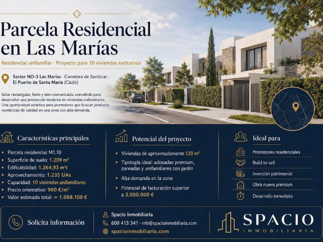 Oportunidad de inversión urbanística en Las Marías