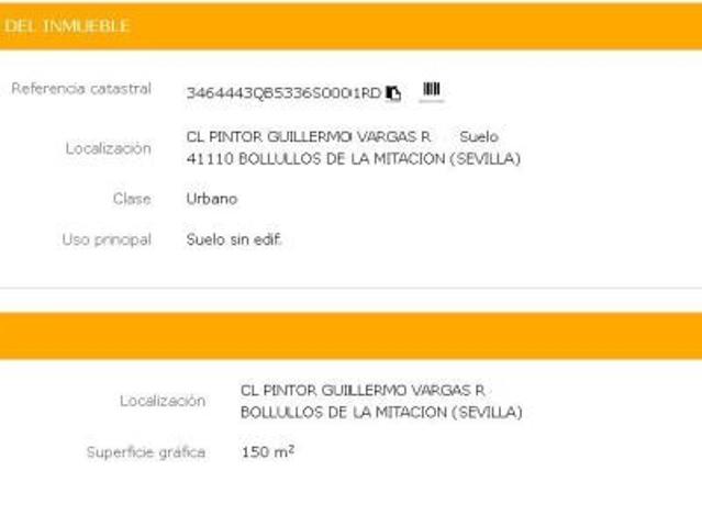 ¡OPORTUNIDAD EN BOLLULLOS! Solar de 150 m2