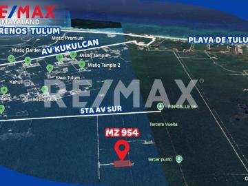 Oportunidad hectarea en region 12 a solo 950 mts de la 5ta Av sur de Tulum