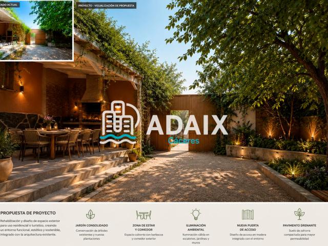 Oportunidad inversores: Edificio singular de 591m² con gran jardín y proyecto turístico junto al Casco Histórico, al Madruelo y la Rivera del Marco