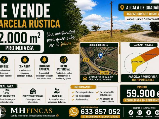OPORTUNIDAD REAL – 2.000 m2 DE SUELO RÚSTICO CON FUTURO