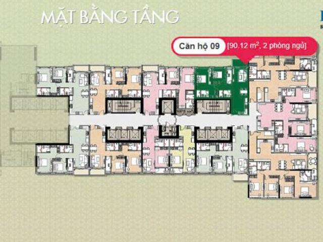 Opal Saigon Pearl – Căn 2PN diện tích 90m2, view sông Sài Gòn và Landmark 81 cực đẹp