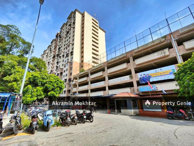 Open Carpark with Access Card | Pangsapuri Berembang Indah, Jalan Ampang