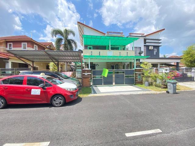 OPEN FACINGTAMAN PULAI INDAH SKUDAi CLUSTER HOUSE DOUBLE STOREY
